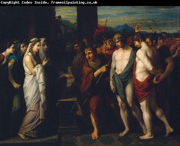 Benjamin West Pylades and Orestes Brought as Victims before Iphigenia